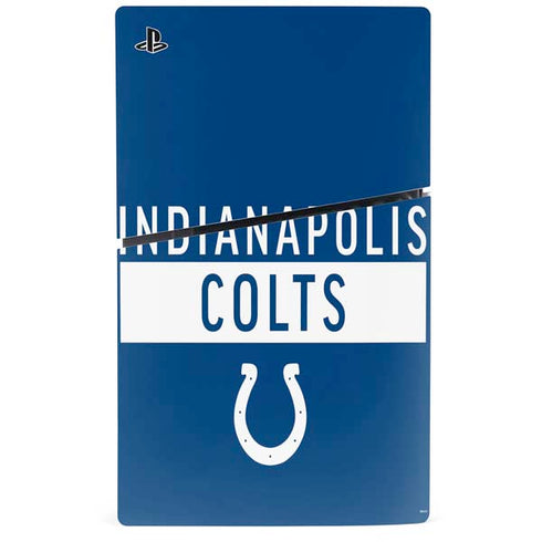 NFL Indianapolis Colts Blue Performance Series PS5 Slim Disk Bundle Skin