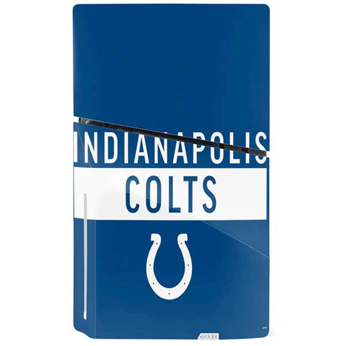 NFL Indianapolis Colts Blue Performance Series PS5 Slim Disk Console Skin