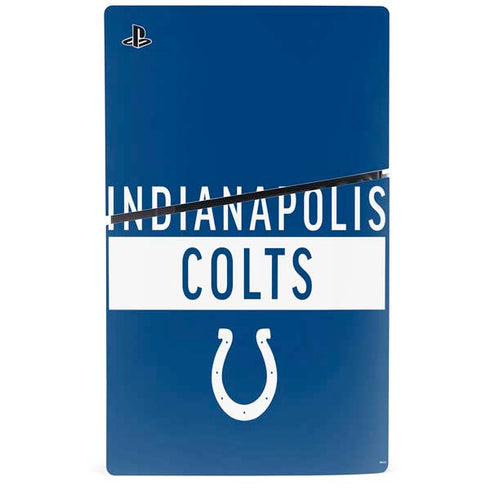 NFL Indianapolis Colts Blue Performance Series PS5 Slim Digital Edition Bundle Skin
