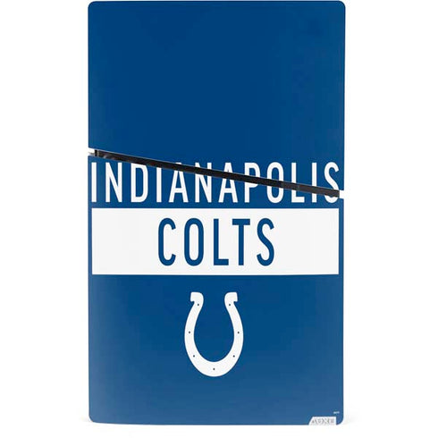 NFL Indianapolis Colts Blue Performance Series PS5 Slim Digital Edition Bundle Skin