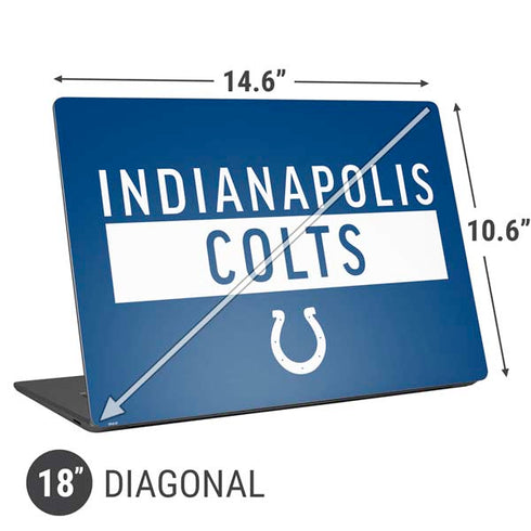 NFL Indianapolis Colts Blue Performance Series Universal Laptop 18in (14.6 x 10.6in) Skin