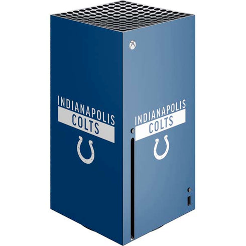 NFL Indianapolis Colts Blue Performance Series Xbox Series X Console Skin