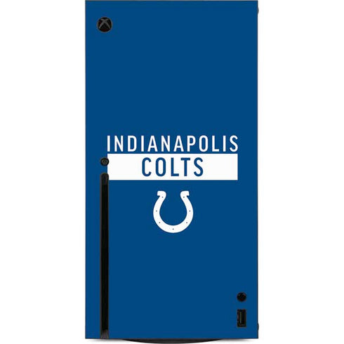 NFL Indianapolis Colts Blue Performance Series Xbox Series X Console Skin