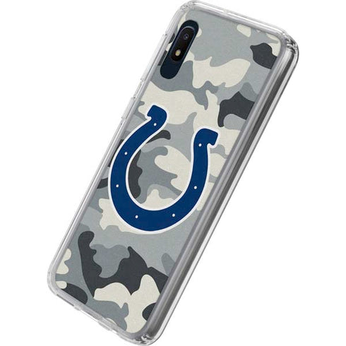 NFL Indianapolis Colts Camo Galaxy A10e Clear Case