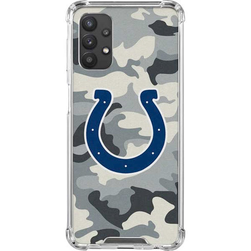NFL Indianapolis Colts Camo Galaxy A32 5G Clear Case