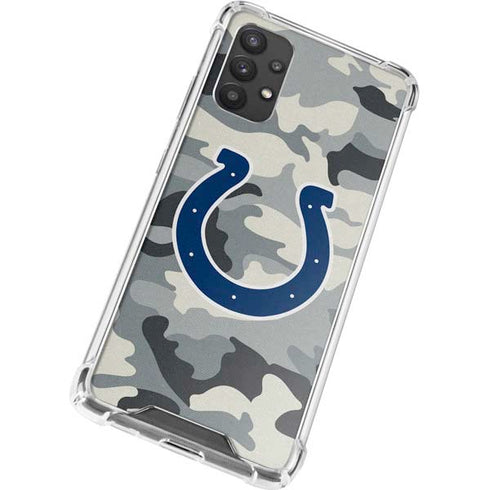 NFL Indianapolis Colts Camo Galaxy A32 5G Clear Case