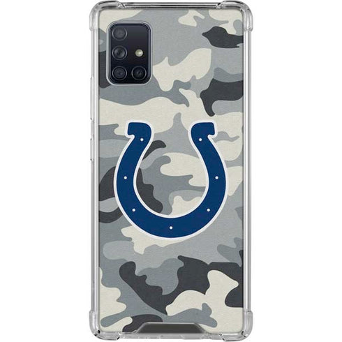 NFL Indianapolis Colts Camo Galaxy A51 5G Clear Case