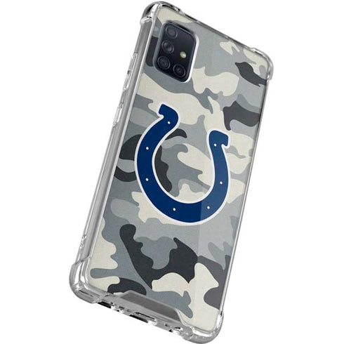 NFL Indianapolis Colts Camo Galaxy A51 5G Clear Case