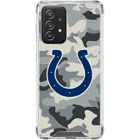 NFL Indianapolis Colts Camo Galaxy A52 5G Clear Case