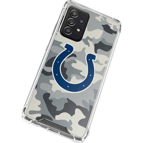 NFL Indianapolis Colts Camo Galaxy A52 5G Clear Case