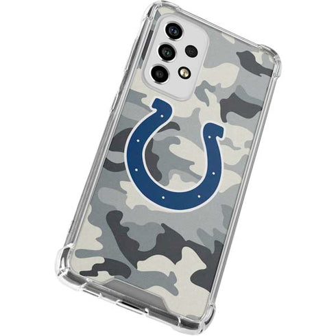 NFL Indianapolis Colts Camo Galaxy A53 5G Clear Case