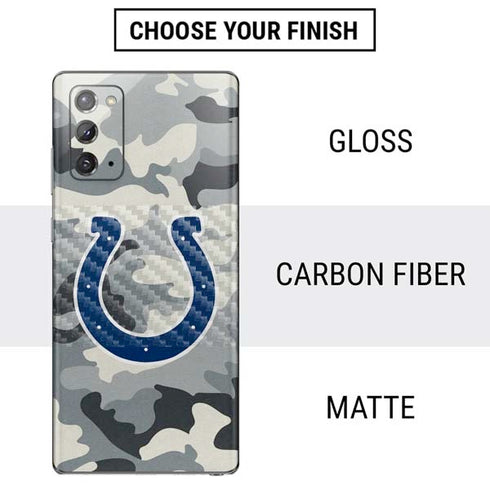 NFL Indianapolis Colts Camo Galaxy Note20 5G Skin