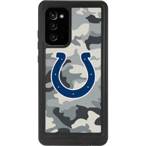 NFL Indianapolis Colts Camo Galaxy Note20 5G Waterproof Case