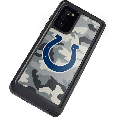 NFL Indianapolis Colts Camo Galaxy Note20 5G Waterproof Case