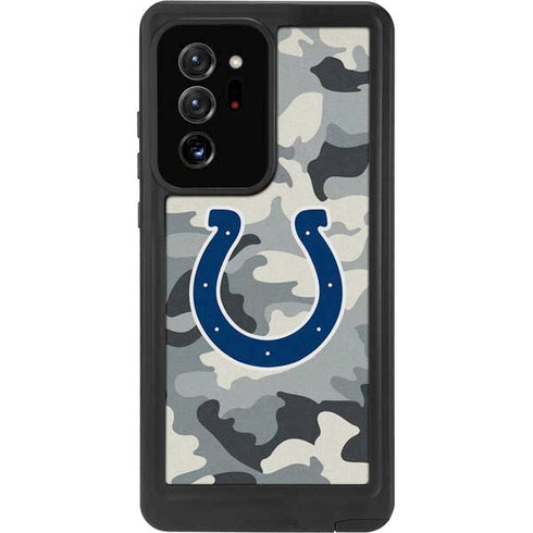 NFL Indianapolis Colts Camo Galaxy Note20 Ultra 5G Waterproof Case