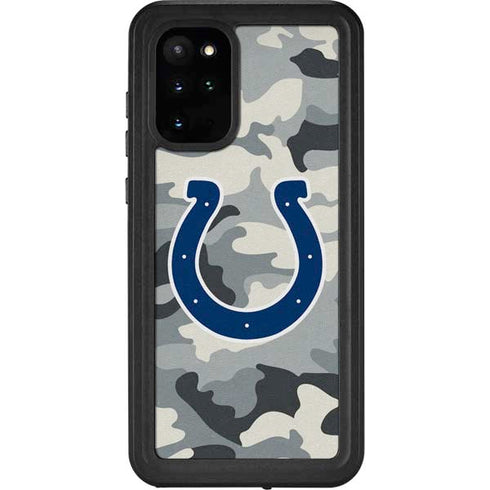 NFL Indianapolis Colts Camo Galaxy S20 Plus Waterproof Case