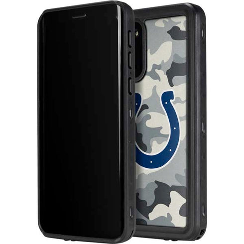 NFL Indianapolis Colts Camo Galaxy S20 Plus Waterproof Case
