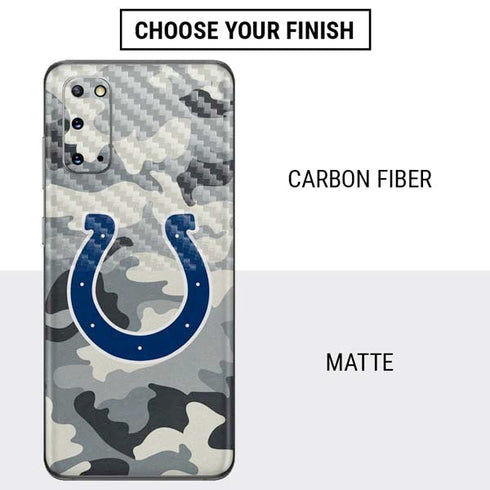 NFL Indianapolis Colts Camo Galaxy S20 Skin