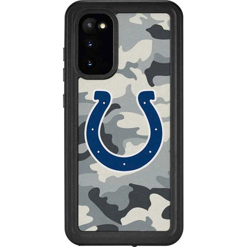 NFL Indianapolis Colts Camo Galaxy S20 Waterproof Case