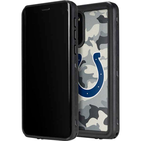 NFL Indianapolis Colts Camo Galaxy S20 Waterproof Case