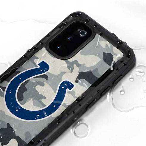 NFL Indianapolis Colts Camo Galaxy S20 Waterproof Case