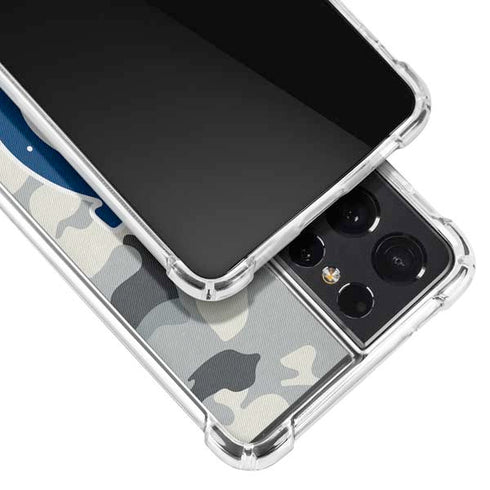 NFL Indianapolis Colts Camo Galaxy S21 Ultra 5G Clear Case