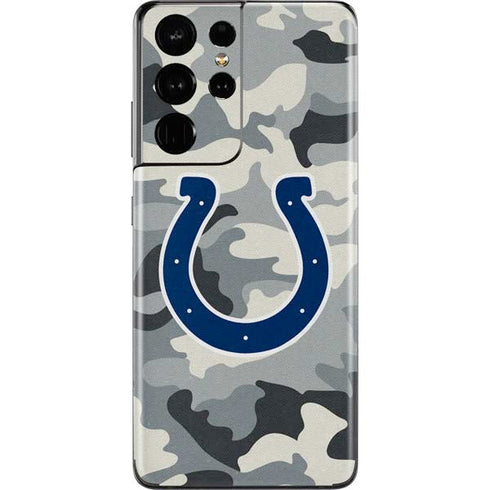 NFL Indianapolis Colts Camo Galaxy S21 Ultra 5G Skin