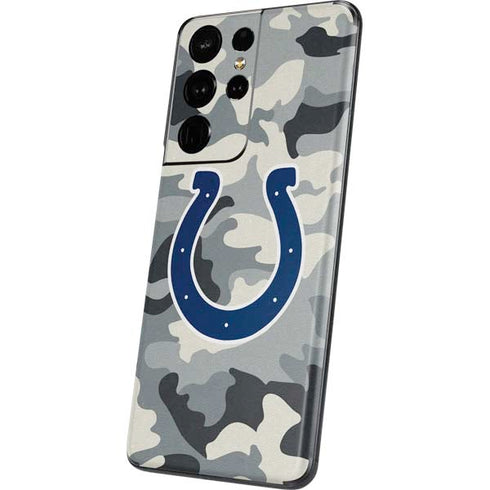 NFL Indianapolis Colts Camo Galaxy S21 Ultra 5G Skin