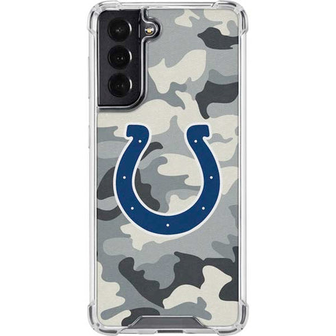 NFL Indianapolis Colts Camo Galaxy S22 Clear Case
