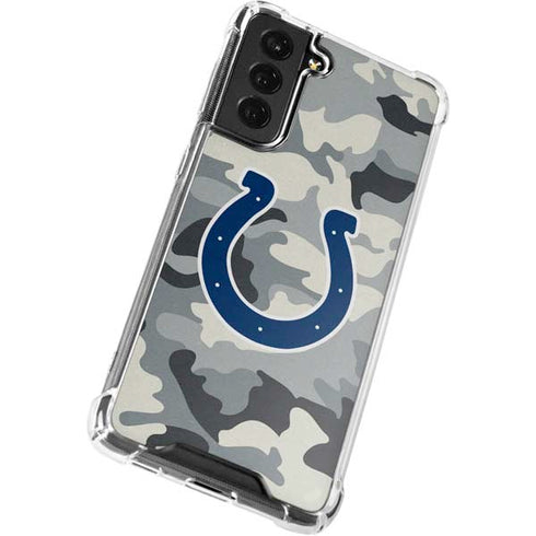NFL Indianapolis Colts Camo Galaxy S22 Plus Clear Case