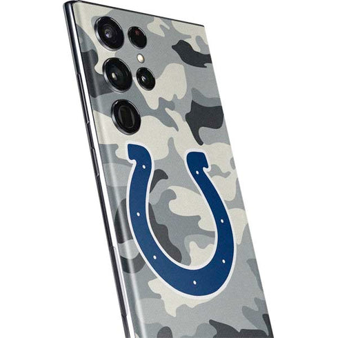 NFL Indianapolis Colts Camo Galaxy S22 Ultra Skin