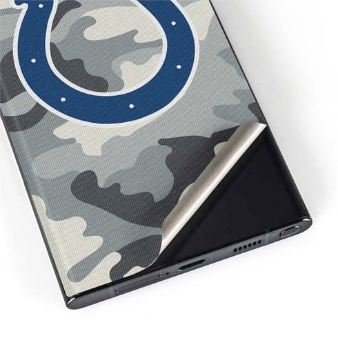 NFL Indianapolis Colts Camo Galaxy S22 Ultra Skin