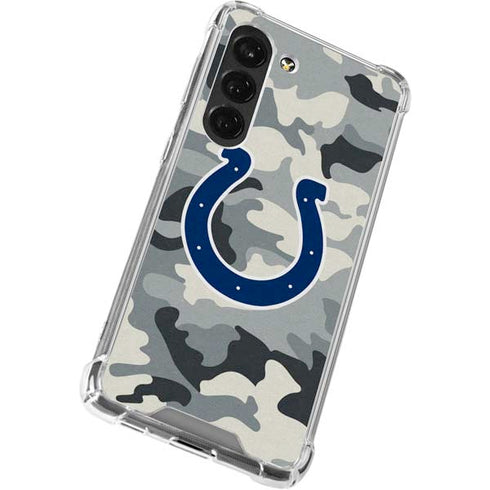 NFL Indianapolis Colts Camo Galaxy S23 Clear Case