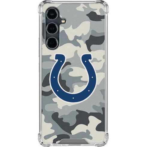 NFL Indianapolis Colts Camo Galaxy S23 FE Clear Case