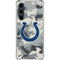 NFL Indianapolis Colts Camo Galaxy S23 FE Clear Case