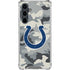 NFL Indianapolis Colts Camo Galaxy S23 FE Clear Case