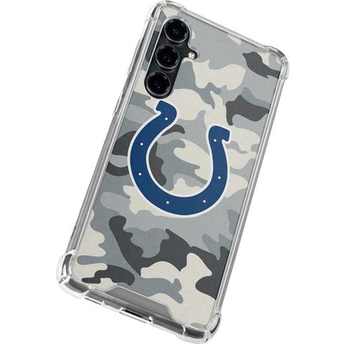 NFL Indianapolis Colts Camo Galaxy S23 FE Clear Case