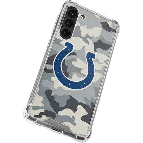 NFL Indianapolis Colts Camo Galaxy S23 Plus Clear Case