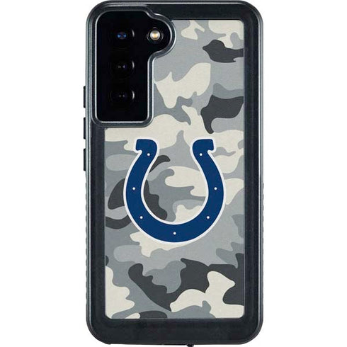 NFL Indianapolis Colts Camo Galaxy S23 Plus Waterproof Case