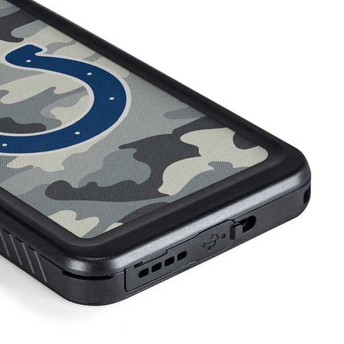 NFL Indianapolis Colts Camo Galaxy S23 Plus Waterproof Case