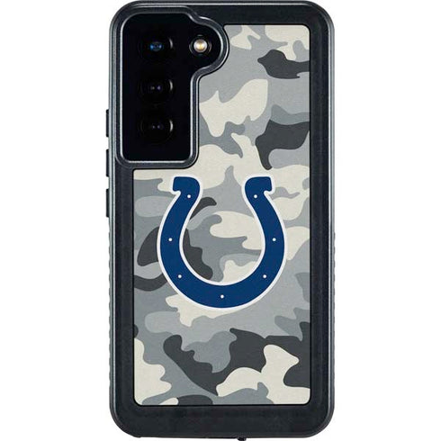 NFL Indianapolis Colts Camo Galaxy S23 Waterproof Case