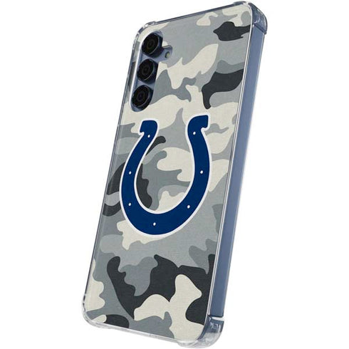 NFL Indianapolis Colts Camo Galaxy S24 Clear Case