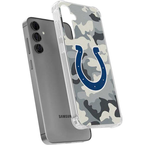 NFL Indianapolis Colts Camo Galaxy S24 Plus Clear Case