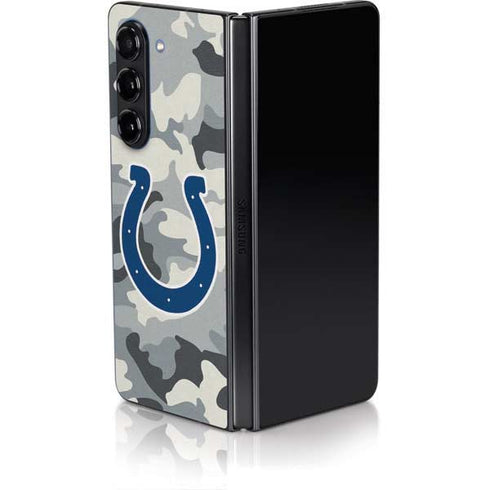 NFL Indianapolis Colts Camo Galaxy Z Fold5 5G Skin