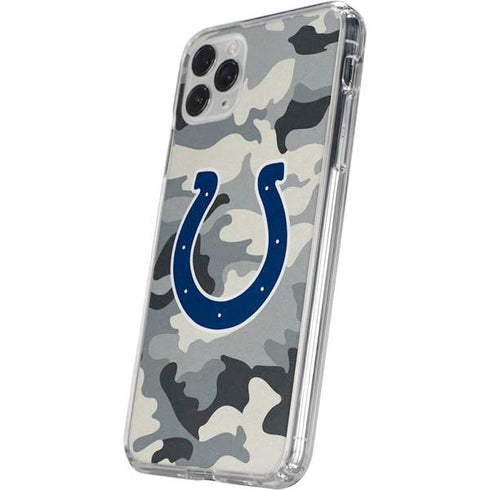 NFL Indianapolis Colts Camo iPhone 11 Pro Clear Case