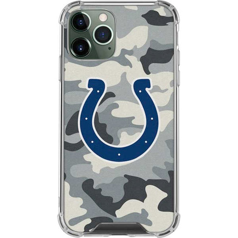 NFL Indianapolis Colts Camo iPhone 11 Pro Max Clear Case