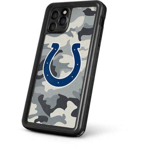 NFL Indianapolis Colts Camo iPhone 11 Pro Max Waterproof Case