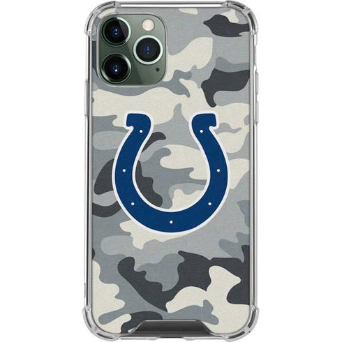 NFL Indianapolis Colts Camo iPhone 12 Pro Clear Case