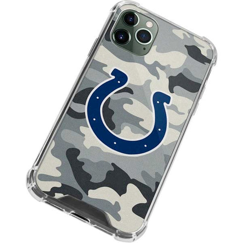 NFL Indianapolis Colts Camo iPhone 12 Pro Clear Case