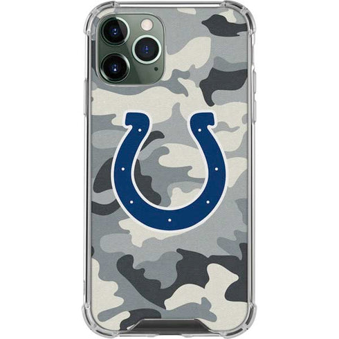 NFL Indianapolis Colts Camo iPhone 12 Pro Max Clear Case